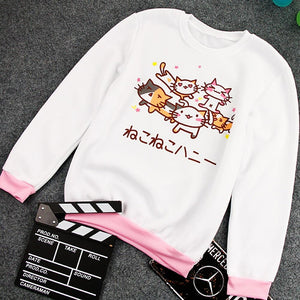 JAPANESE STYLE CAT SWEATSHIRT