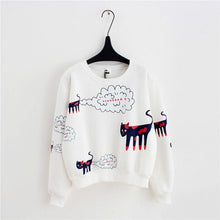 CARTOON CAT SWEATSHIRT