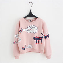 CARTOON CAT SWEATSHIRT